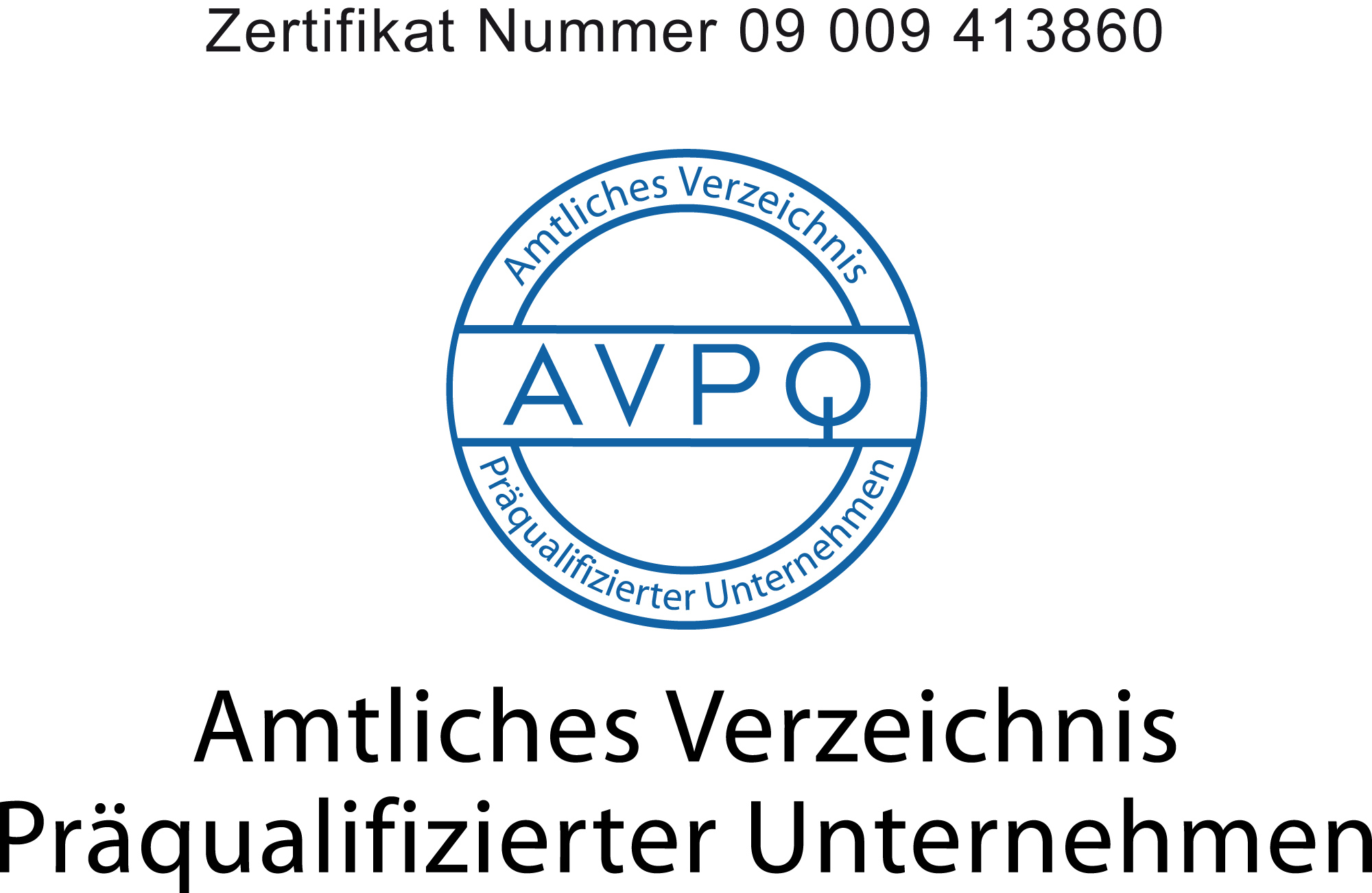 Amtl. Präqualifizierung (AVPQ) für Vokal + Partner