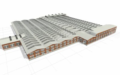 Präzises 3D-Modell für die Planung und Ausführung der Werkhalle 1 im Triebwerk München